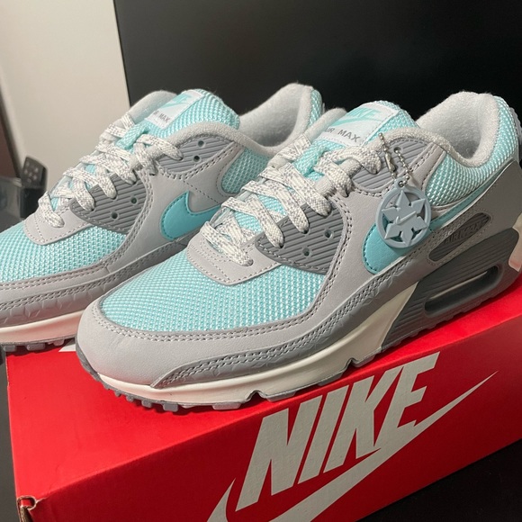 NIKE Air Max 90 Wolf Grey/Copa-Cool Grey LE - Picture 1 of 3